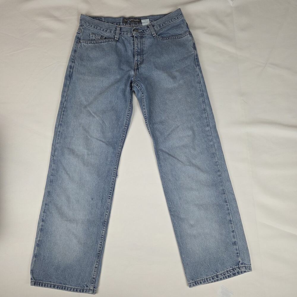 Vintage Levi's SilverTab Men's Jeans Light Wash Relaxed Fit Denim Made in Mexico